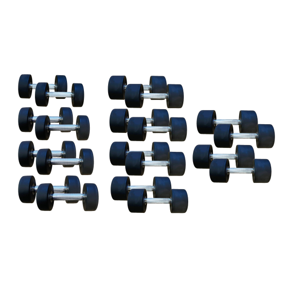 Гантельний ряд уретановий Generation Fitness FF51D4B-2,5/25kg (10 пар) 275 кг