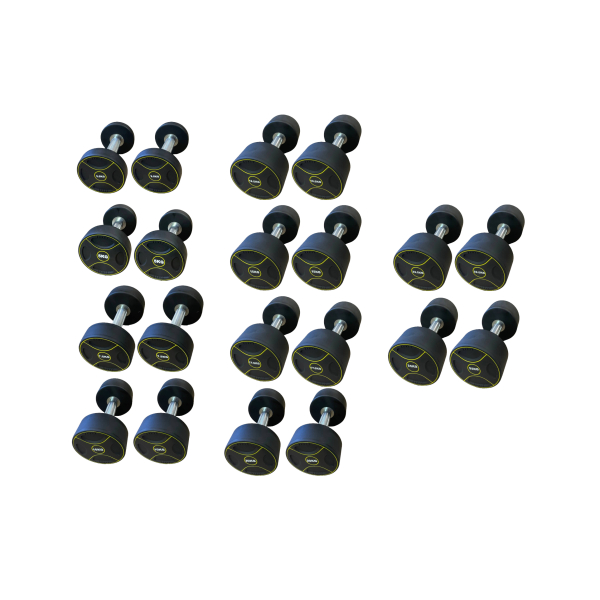 Гантельний ряд уретановий Generation Fitness FF51D4B-2,5/25kg (10 пар) 275 кг