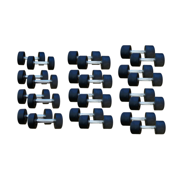 Гантельний ряд уретановий Generation Fitness FF51D4B-2,5/30kg (12 пар) 390 кг