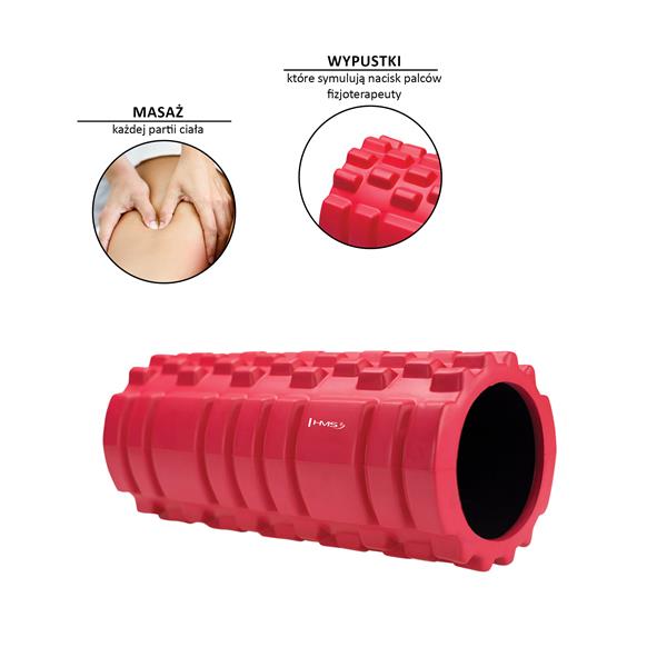 Массажный валик HMS FS103 RED