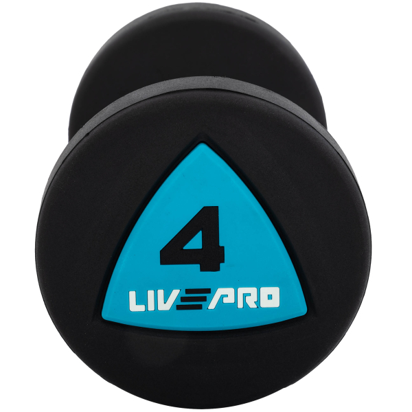Гантелі з поліуретановим покриттям 4 кг LiveUp 2 шт